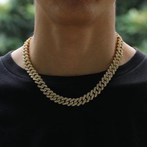 Men's Women's 12mm Cuban Link Chain